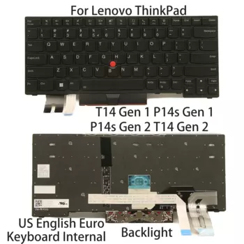 Клавиатура для ноутбука Lenovo ThinkPad T14/P14s Gen1 Gen2, подсветка с английской раскладкой для США, 5N20V44073, 5N20V43929, 5N20V44217, 5N20V43785