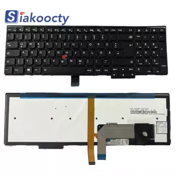 Клавиатура для ноутбука Lenovo ThinkPad T550(20FL)T560(20FH 20FJ) GR с подсветкой, Германия