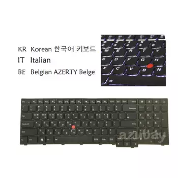Клавиатура для ноутбука Lenovo Thinkpad W540 W541 W550 W550s T540 T540P T550 T560 P50s с подсветкой