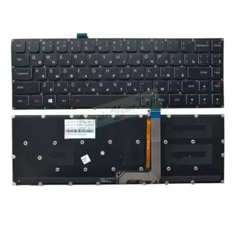 Клавиатура для ноутбука lenovo yoga3 pro SN20F66336, V-148520ASI-RU, PK130TA1A05, с русской раскладкой, черная, с подсветкой