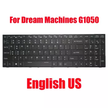 Клавиатура для ноутбука мечты G1050 G1050-15KZ17 G1050-15PL17 английский США черный с подсветкой Новинка