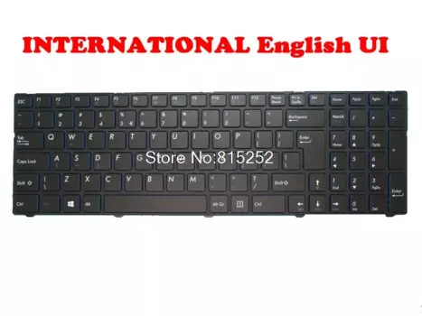 Клавиатура для ноутбука MEDION ERAZER P7651 MD60862 MD61103 MD61016 MD60934 MD60891, черная с рамкой, Международный английский интерфейс