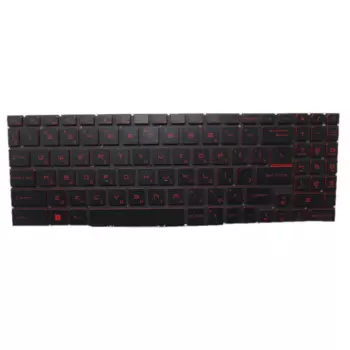 Клавиатура для ноутбука с красной подсветкой RU US BG для MSI Sword 17-A12U серии Sword 17 A12UD A12UE A12UCX A12UDX, черный