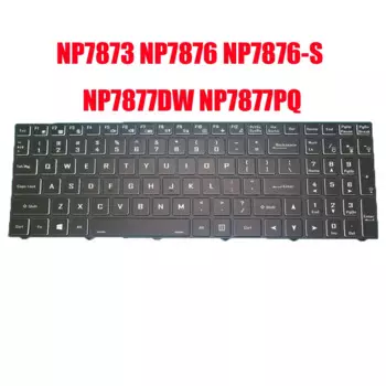 Клавиатура для ноутбука Sager NP7873 NP7876 NP7876-S NP7877DW NP7877PQ NH70EDQ NH70RDQ NH77DDW NH77DPQ, английская, английская, США, без подсветки