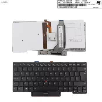 Клавиатура для ноутбука Thinkpad X1 Carbon 1-го поколения, 2013 дюйма, черная, с подсветкой и указателем