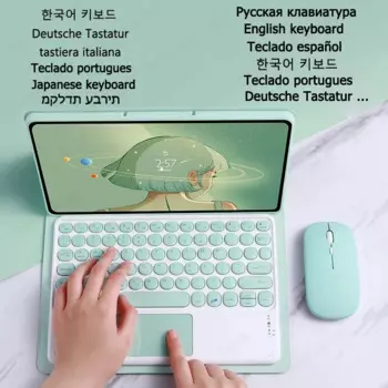 Клавиатура для Redmi Pad SE чехол 11 ''2023 дюйма, для Redmi Pad SE, клавиатура трекпад для клавиатуры русская, испанская, немецкая, итальянская