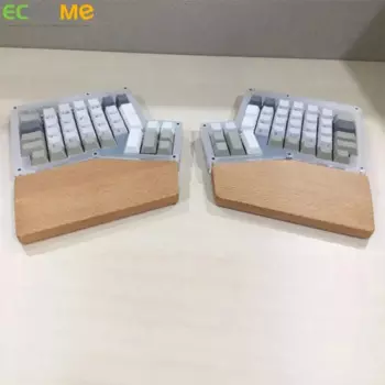 Клавиатура Ergodox, деревянная подставка для запястий, индивидуальная твердая подставка, двойная подставка для рук, разделенная клавиатура, деревянная механическая подставка для рук