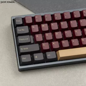 Клавиатура GMK Red Samurai OEM с профилем, механическая клавиатура с 135 клавишами, сделай сам, под заказ, PBT Double Shot 61 60, черная, в стиле ретро