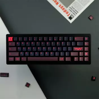 Клавиатура GMK с изображением красного дракона, набор клавиш 129key, лимитированный стиль дракона, вишни PBT, клавиатура с сублимационной печатью для механической клавиатуры