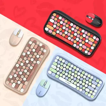 Клавиатура и мышь беспроводные, 2,4 ГГц, Bluetooth