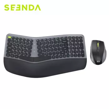 Клавиатура и мышь SEENDA эргономичные беспроводные, 2,4 ГГц, USB