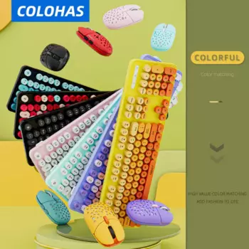 Клавиатура и мышь Wireles разных цветов, набор для игр, ноутбуков, настольных планшетов, IPad, Android, Macbook