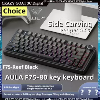 Клавиатура игровая Механическая проводная, проводная, трехрежимная, Rgb