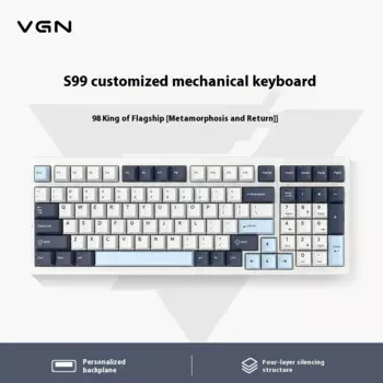 Клавиатура игровая Механическая Vgn S99, Bluetooth, 3 режима, Rgb, 6000 мАч