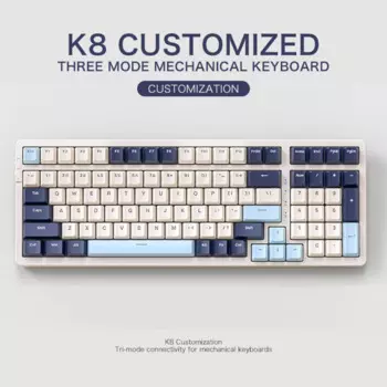 Клавиатура K8 игровая Механическая Проводная, 100 клавиши, 2,4 ГГц