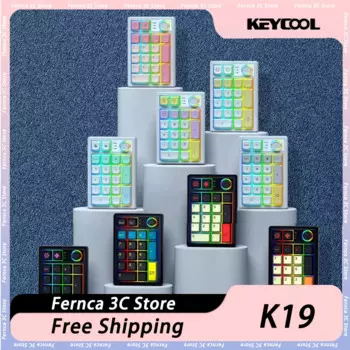 Клавиатура Keycool K19 беспроводная, 3 режима, 2,4 ГГц, Bluetooth, 19 клавиш