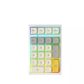 Клавиатура KEYCOOL K21 с механической клавиатурой для ноутбука, беспроводная цифровая Проводная клавиатура с тремя режимами, возможность горячей замены