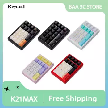 Клавиатура Keycool K21Max механическая, многофункциональная мини-клавиатура на заказ, 3 режима, 16 клавиш