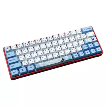 Клавиатура крашеная с подставкой, клавиатура 60% с подставкой, клавиатура для GH60 RK61/ALT61/Annie/покерная клавиатура GK61 GK64 dz60, японские персонажи