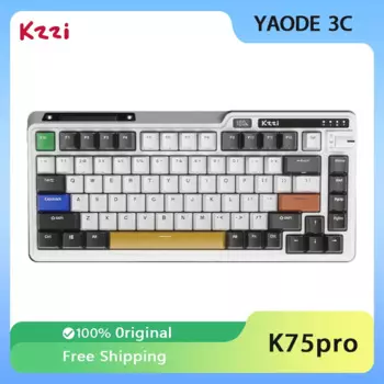 Клавиатура Kzzi K75Pro Беспроводная с поддержкой Bluetooth, 2,4 ГГц