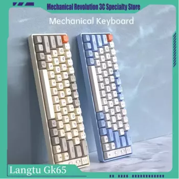 Клавиатура Langtu Gk65 Беспроводная механическая, Bluetooth, три режима, Лидер продаж