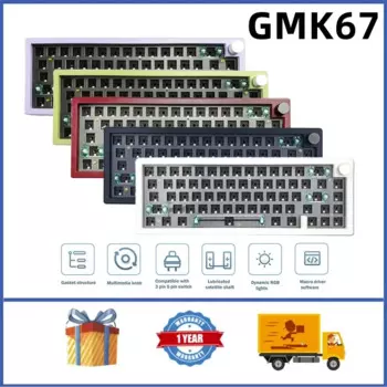 Клавиатура Механическая GMK67 65% с RGB-подсветкой, Bluetooth 2,4G, 3 режима