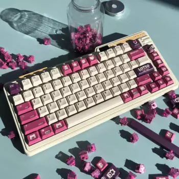 Клавиатура Механическая игровая PBT Keycap KCA, 142 клавиш, клубничный медведь, 1.75U 2U 2.25U Shift 3U 6.25U 7U Spacebar
