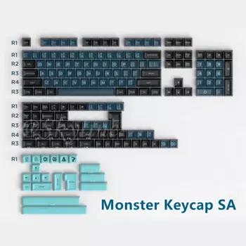 Клавиатура Механическая Monster Keycap SA Porfile, 172 клавиш, два цвета, для 61/64/68/71/75/87/98/104 2ith