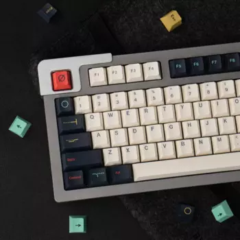 Клавиатура Механическая PBT GMK GK61 Akko Anne Pro 2, колпачки для клавиш с красящей подсветкой, цвет белый черный