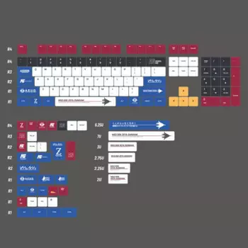 Клавиатура Механическая PBT, толщина 1,5 мм, 143 клавиш, вишневый профиль, 5 боковых красителей, подставка для 6061 68 75 82 87 96 104 108 MX