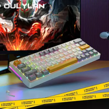 Клавиатура Механическая Проводная с RGB-подсветкой, 63 клавиши