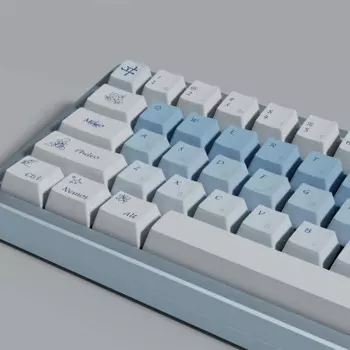 Клавиатура Механическая с 2,75u 3u 7u клавиатурой PBT Keycap Nemophlia 140 клавиш Anima любовь тема вишня профиль сублимация