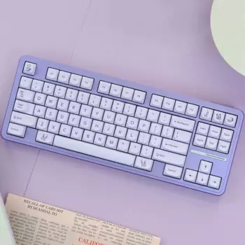 Клавиатура Механическая с лавандовым дизайном MA Profile PBT, фиолетовая, для Cherry Mx Gateron Kailh, клавиатура с механическим переключателем, 60 87 104 ISO 6.25u 7u