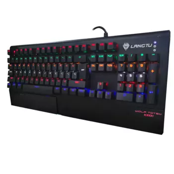 Клавиатура проводная офисная Механическая с RGB-подсветкой и 104 клавишами