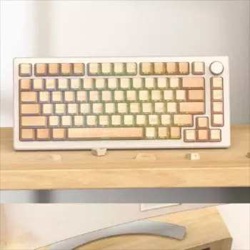 Клавиатура с брелком, набор клавиш PBT Cherry 130 клавиши, персонализированная полупрозрачная Ретро клавиатура для механических клавиатур 21/61/87/104/108