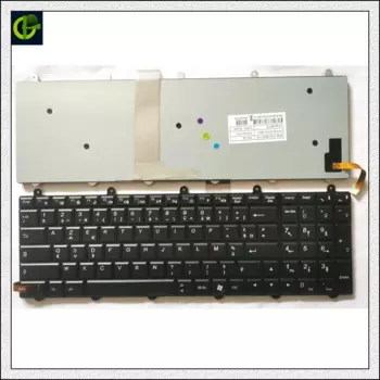 Клавиатура с французской подсветкой Azerty для MSI FX620 FX620DX FX700 FX720 GE620DX GR620 GT660 GT660R GT660ST GT663 GT663R GT680 GT683 FR