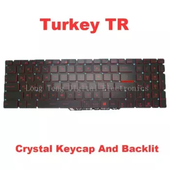 Клавиатура с красной подсветкой для ноутбука MSI GF62 7RE 7RD 8RC 8RD 8RE TR