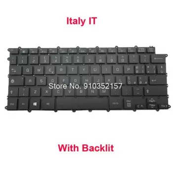 Клавиатура с подсветкой для ноутбука LG AEW74230141 KT01-20B7BK03ITRA000, Италия, черная, KT01-20B7BK03HGRA000 AEW74230144, Венгрия HU