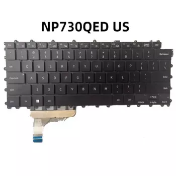 Клавиатура с подсветкой US для SAMSUNG GalaxyBook2 360 NP730QED 730QED
