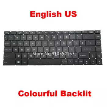 Клавиатура с RGB-подсветкой для MSI 9Z.NJ2BN.B0J NSK-FDXBN 1N S1N2EDN2Q1D10 V194222AK1 S1N3EUS2J2SA0 NSK-FFABN 01 9Z.NJ2BN.A1D AE09U010
