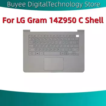 Клавиатура UK KR для LG Gram 14Z950, оригинальная верхняя Клавиатура для ноутбука без сенсорной панели, с корпусом C, с упором для рук, с трекпадом