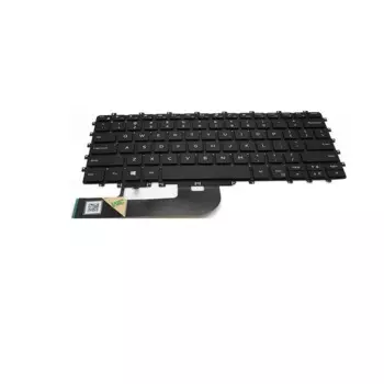 Клавиатура US макет с подсветкой для Dell XPS 15 9575 2-в-1 черного цвета