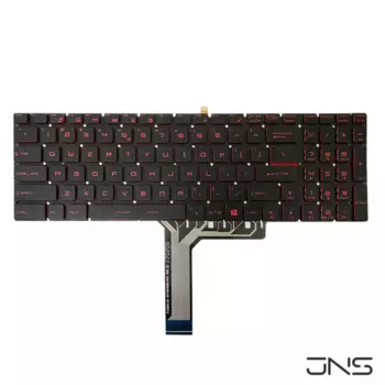 Клавиатура US с красной подсветкой для MSI GF75 Thin 8RC 9RD 9RD MS-17F1 MS-17F2 MS-17F5