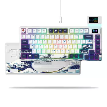 Клавиатура womier Механическая Проводная игровая с RGB-подсветкой, 81 клавиша