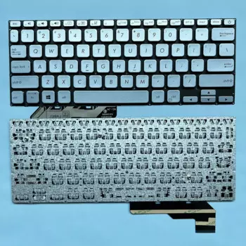 Клавиатура X403 US для ноутбука Asus Adol 14 ADOL14F ADOL14FA 2019 X403 X403F X403FA S403 S403F A403 A403F серебристая