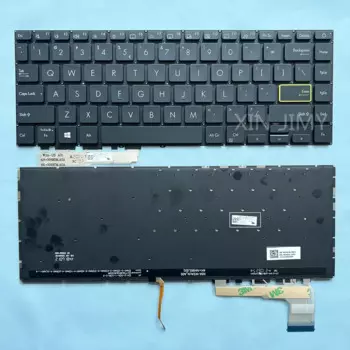 Клавиатура X435 с русской/английской раскладкой для ноутбука ASUS VivoBook X435 X435EA S435 S435E S435EA S435EA-SB51 0KN1-CG1UI13