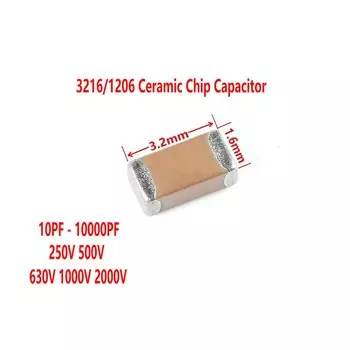 3216/1206 10PF 15PF 18PF 22PF 33PF 47PF 56PF 68PF NPO 1000PF 102K 103K 250V 500V 630V 1KV 2KV 1NF 10NF 2.2NF 3.3NF 4.7NF X7R