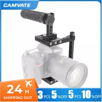 Клетка CAMVATE для камеры Canon 60D,70D,7D MarkII,5D MarkII,5D MarkIII,Nikon D7000,D7100,D7200,DF,SonyA99,A58,A7,A7II,GH5,GH4,GH3