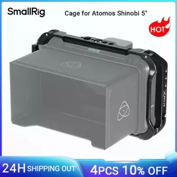 Клетка SmallRig AtomX 5 дюймов для камеры Shinobi, облегающая клетка с кабельным зажимом и направляющими NATO ARRI, расположение отверстий 2305