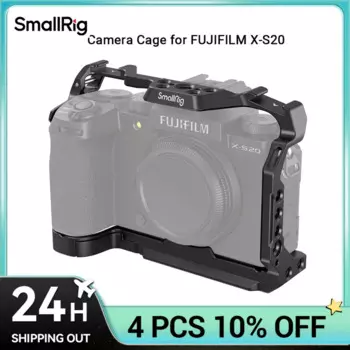 Клетка SmallRig для FUJIFILM X-S20 без блокировки портов с быстроразъемной пластиной для DJI RS 3/RS 3 Pro/RS 2 Gimbals 4230